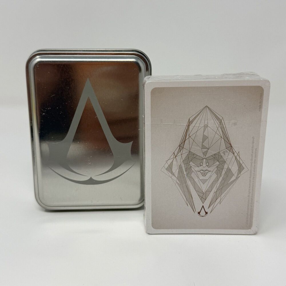 Assassin's Creed Ubisoft Loot Crate Exclusive Playing Cards Metal Tin New Sealed